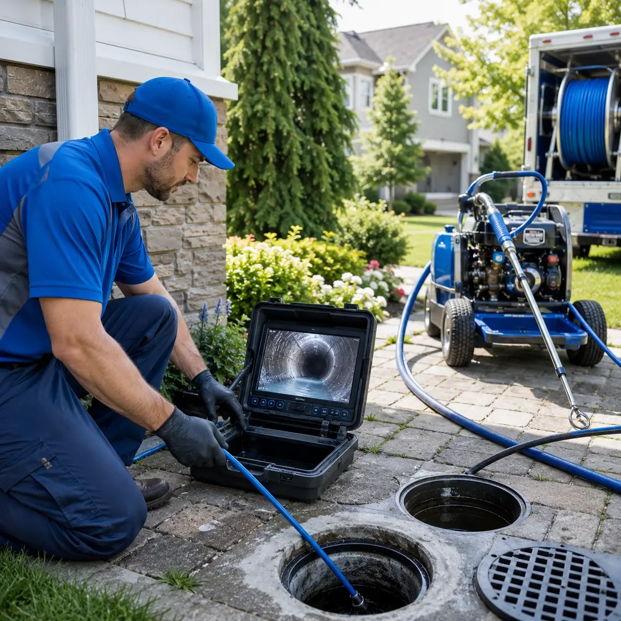 Outdoor drain cleaning professionals serving Auburn, KY